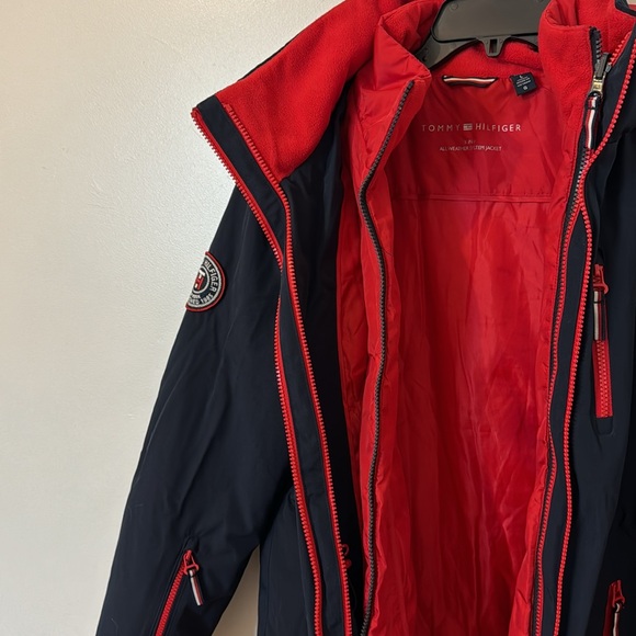 Tommy Hilfiger 3-1 All Weather System Jacket Sz L in Red and Navy - Picture 8 of 11